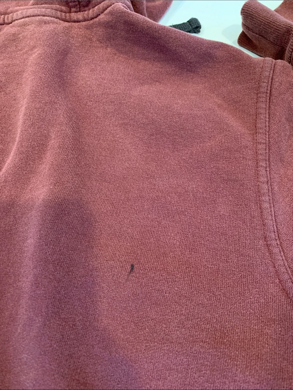 The North Face Men's Large Burgundy Thrashed Pullover Hooded Sweatshirt Hoodie